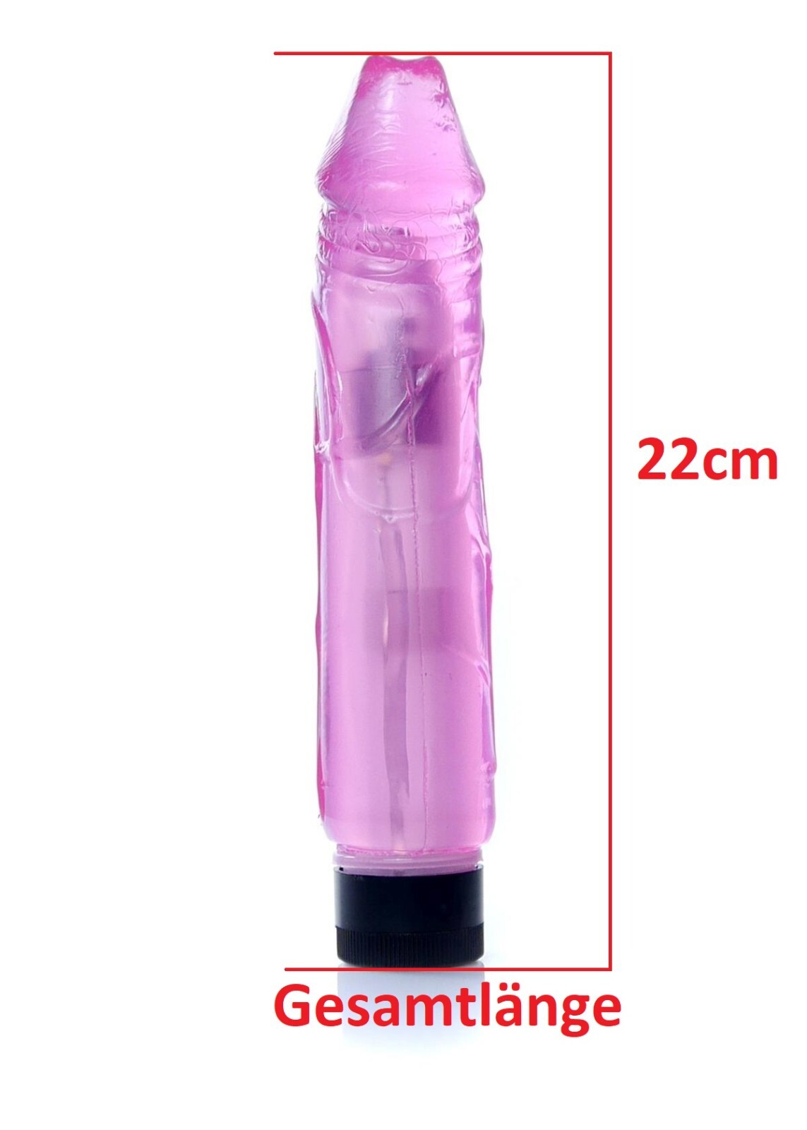 Juicy Jelly Vibrator mit Adern Weich und Realistisch 22cm Dildo Sexspielzeug TPE