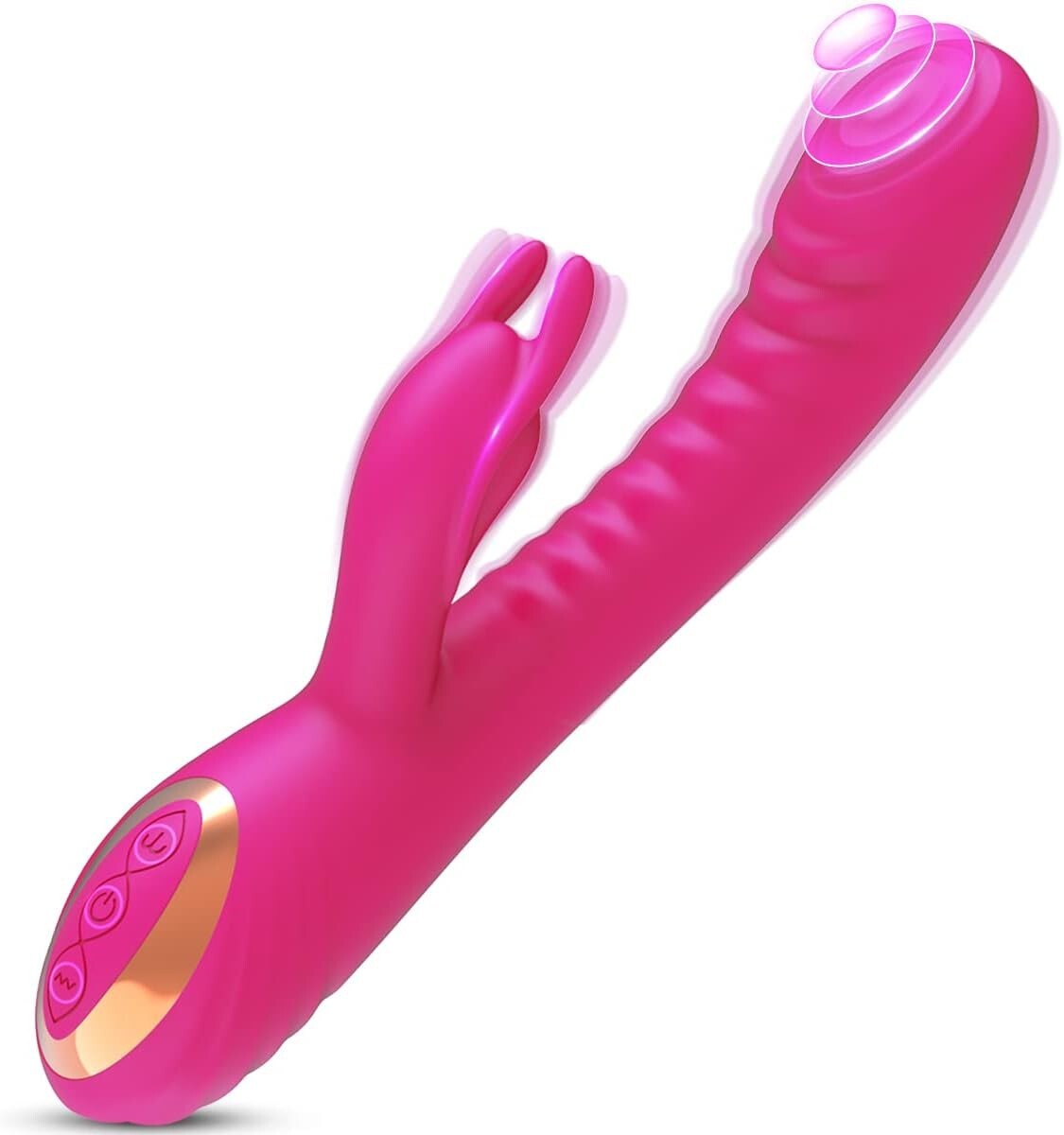 Vibrator für Frauen Sexspielzeug Klitoris Vagina 2 in 1 Flatternd 25 Funktionen