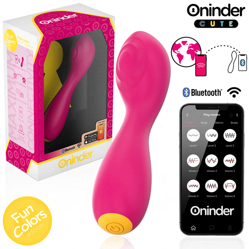Vibrator Sexspielzeug für Frauen Oninder Cute mit App Klitoris Stimulation Paare