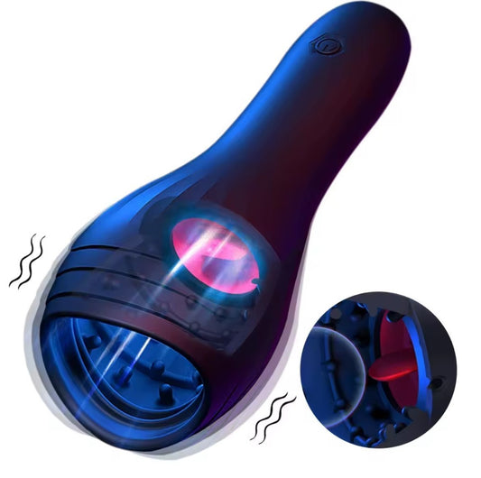 Eichel Stimulator Stark Masturbator Taschenmuschi Silikon Sexspielzeug Männer