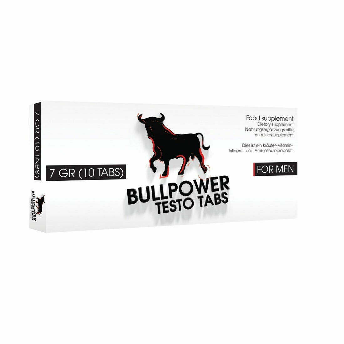 10 x Blaue Pillen Herbal 🔥 Bull Power für Männer 🔥 Selen L-Arginin Ginseng