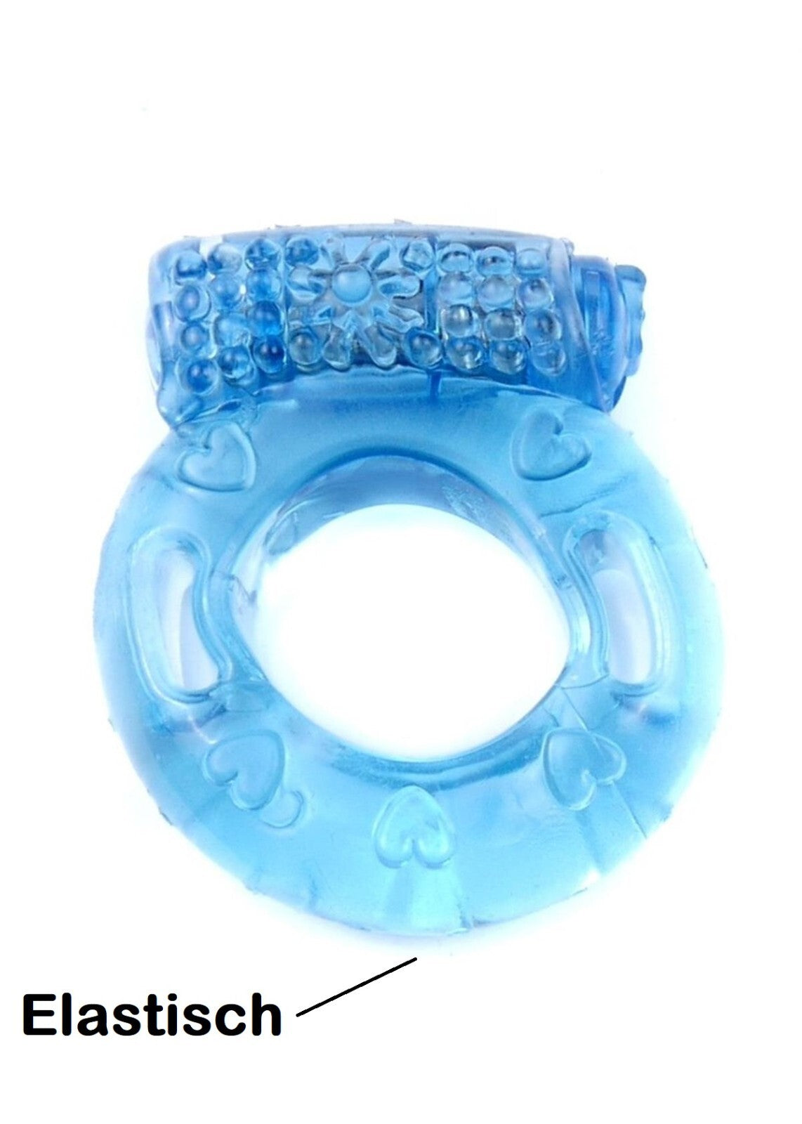 Penisring Silikon Cockring Blau - Starke Erektion mit Vibration Inkl. Batterien