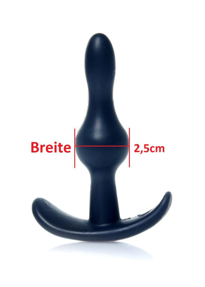 Anal Plug in Schwarz 9cm Lang Anal Stöpsel Dildo T-Plug Weich Sexspielzeug TPE