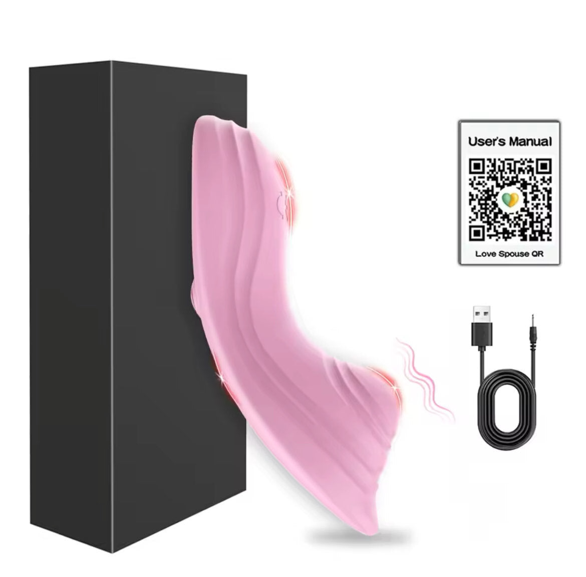 Auflegevibrator mit APP Steuerung USB Aufladung Klitoris Vibrator Sexspielzeug