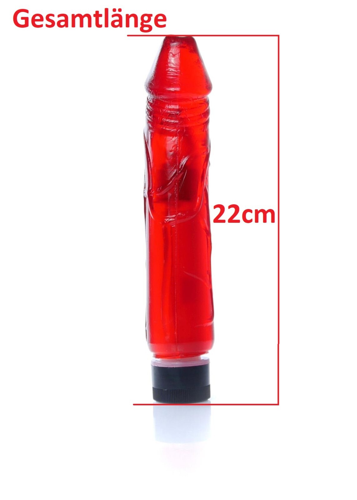 Weicher Juicy Jelly Vibrator mit Adern Realistisch 22cm Dildo Sexspielzeug TPE