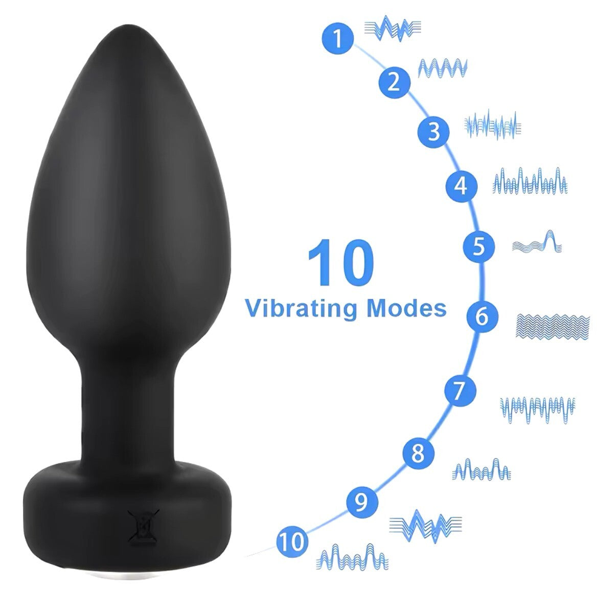 Anal Vibrator Plug Vibration Prostata Fernbedienung Sexspielzeug Silikon Toy