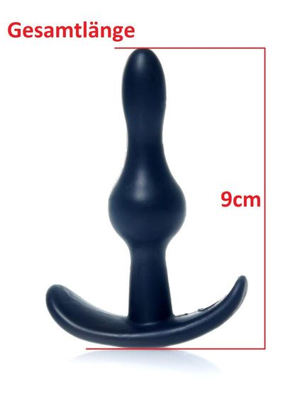 Anal Plug in Schwarz 9cm Lang Anal Stöpsel Dildo T-Plug Weich Sexspielzeug TPE