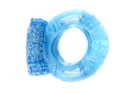 Penisring Silikon Cockring Blau - Starke Erektion mit Vibration Inkl. Batterien