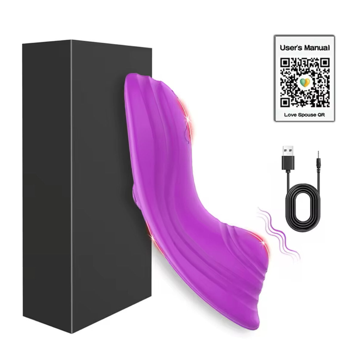 Auflegevibrator mit APP Steuerung Klitoris Vibrator USB Aufladung Sexspielzeug