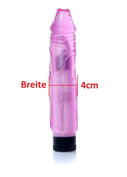 Juicy Jelly Vibrator mit Adern Weich und Realistisch 22cm Dildo Sexspielzeug TPE