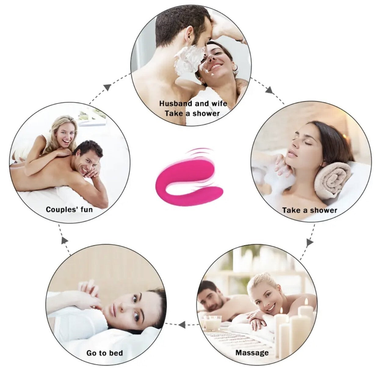 Paarvibrator Partner Vibrator Mini Sexspielzeug für Frauen Klitoris Vagina Penis