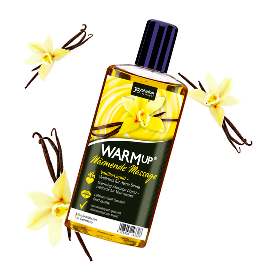 WARMup Gleitmittel Massage Oral Vanille Essbar Gel Wasserbasis Vegan Wärmend