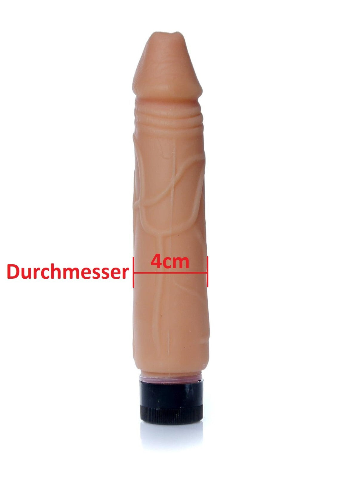 Weicher TPE Vibrator mit Adern Realistisch 22cm Dildo Vagina Anal Sexspielzeug