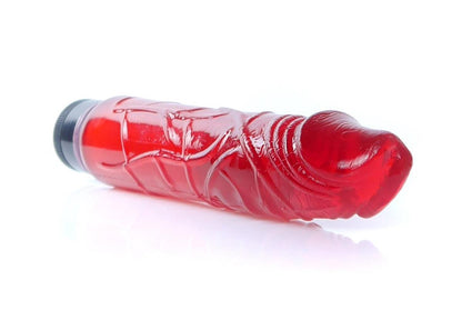 Weicher Juicy Jelly Vibrator mit Adern Realistisch 22cm Dildo Sexspielzeug TPE
