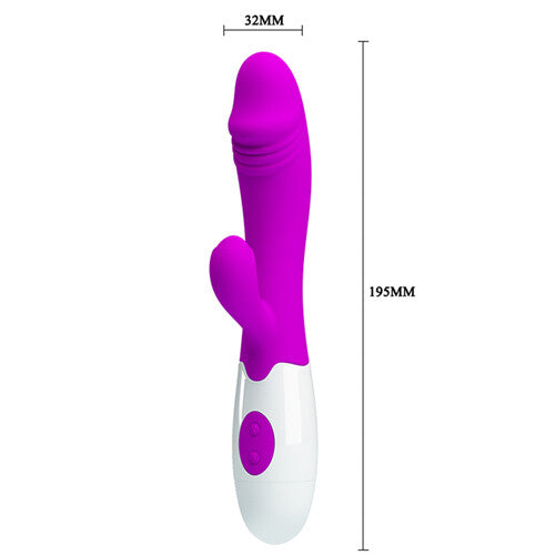Pretty Love Hasenvibrator 30 Funktionen Sexspielzeug Dildo gerippte Spitze Anal