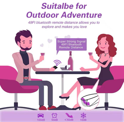 Auflegevibrator mit APP Steuerung USB Aufladung Klitoris Vibrator Sexspielzeug