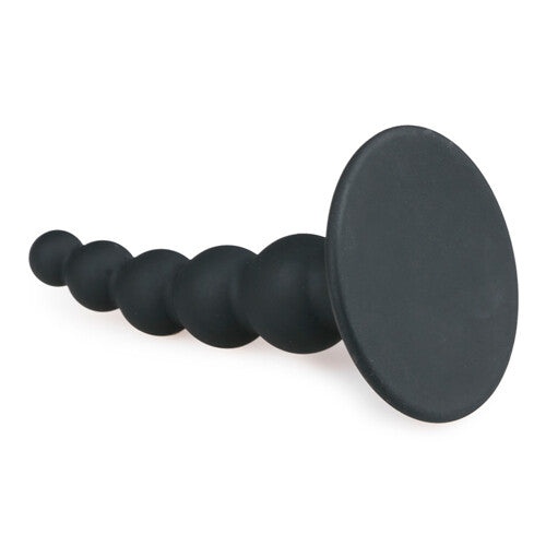 Analplug Gerippt Analperlen mit Fläche 10cm Sexspielzeug Silikon Spitz Elastisch