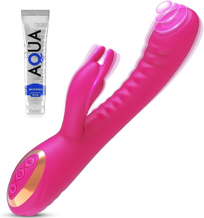 Vibrator für Frauen Sexspielzeug Klitoris Vagina 2 in 1 Flatternd 25 Funktionen