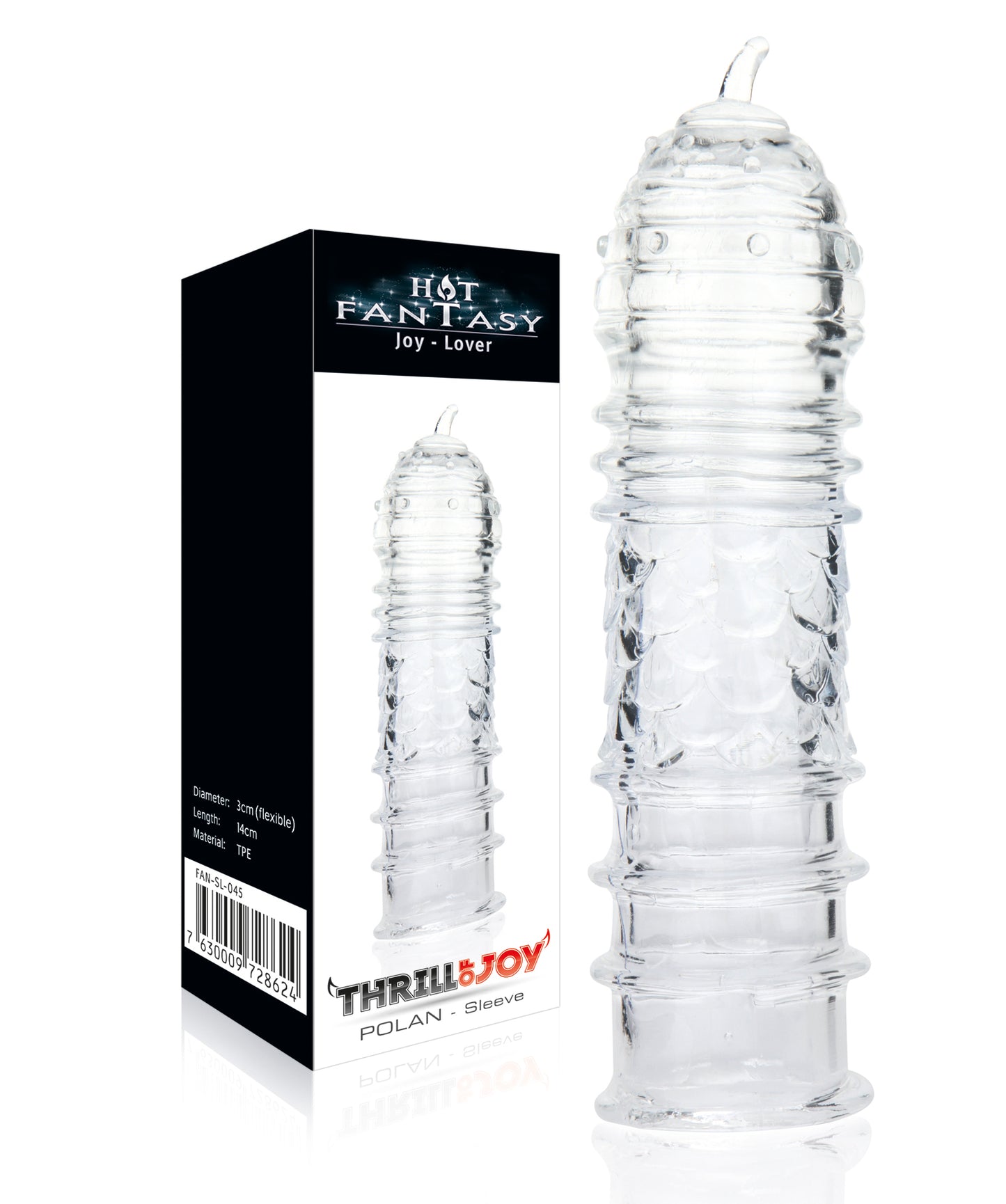 HOT FANTASY Penishülle Penis Sleeve Penisverlängerung Penismanschetten Penis Hülle
