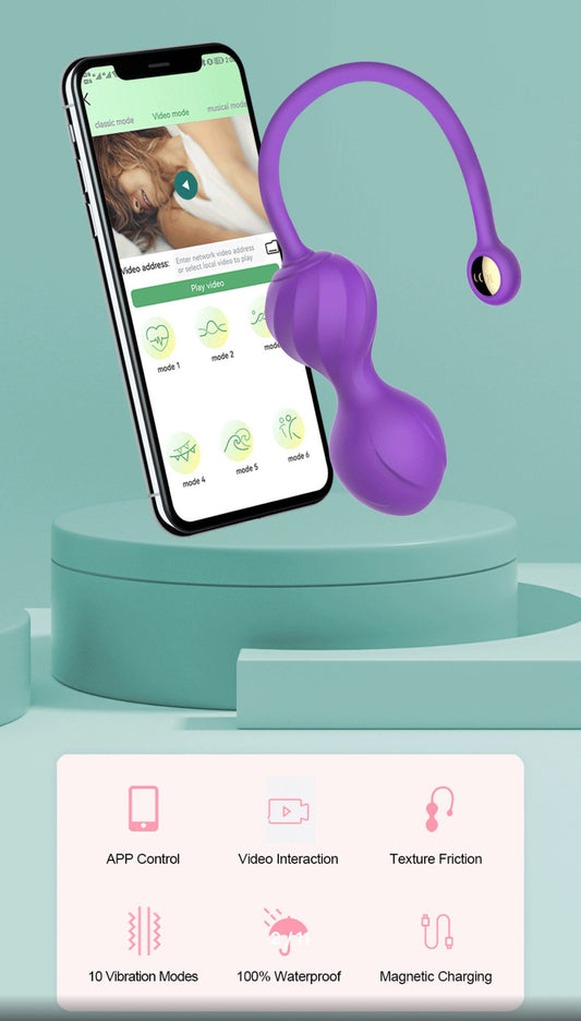 Beckenbodentrainer mit App-Steuerung – Medizinisches Silikon für Kegeltraining