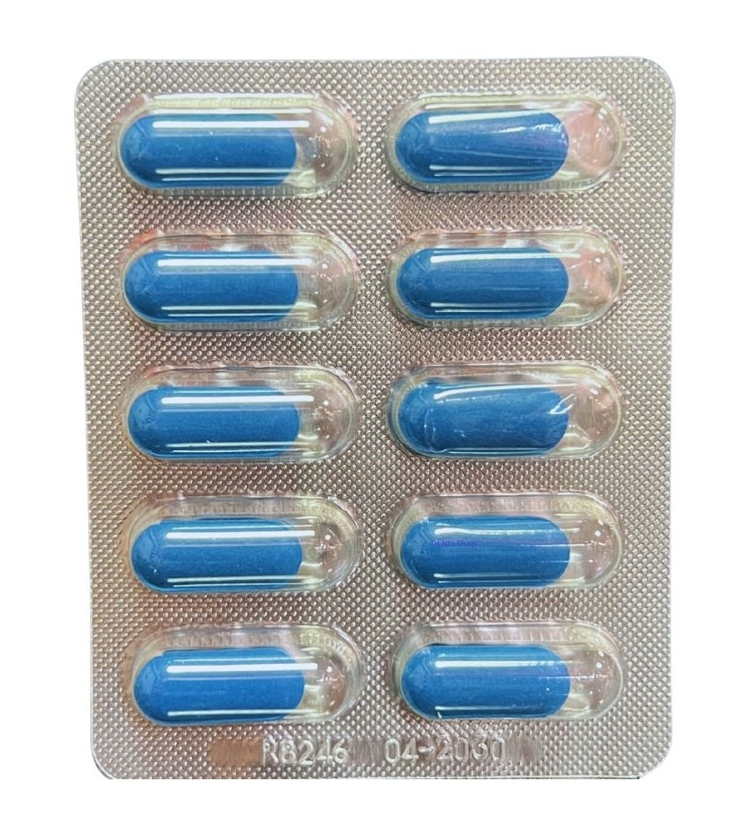 10 x Blaue Pillen Herbal 🔥 ErectaKraft für Männer 🔥 Ginkgo Biloba L-Arginin Muira Puama