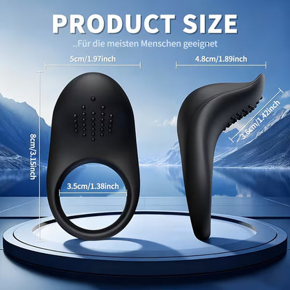 App-gesteuerter Intimring mit Vibration – Bluetooth, Silikon, wiederaufladbar
