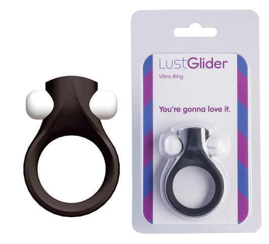 Penisring Silikon Cockring Schwarz - Starke Erektion mit Vibration LustGlider Vibro-Ring