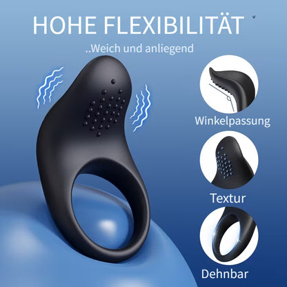 App-gesteuerter Intimring mit Vibration – Bluetooth, Silikon, wiederaufladbar