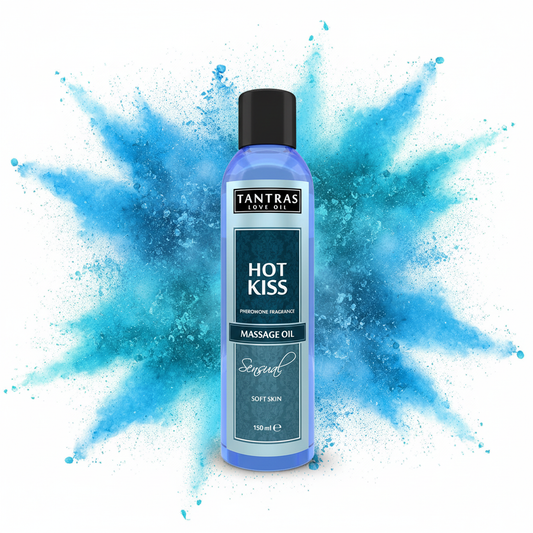 Hot Kiss Massage Oil mit Explosion
