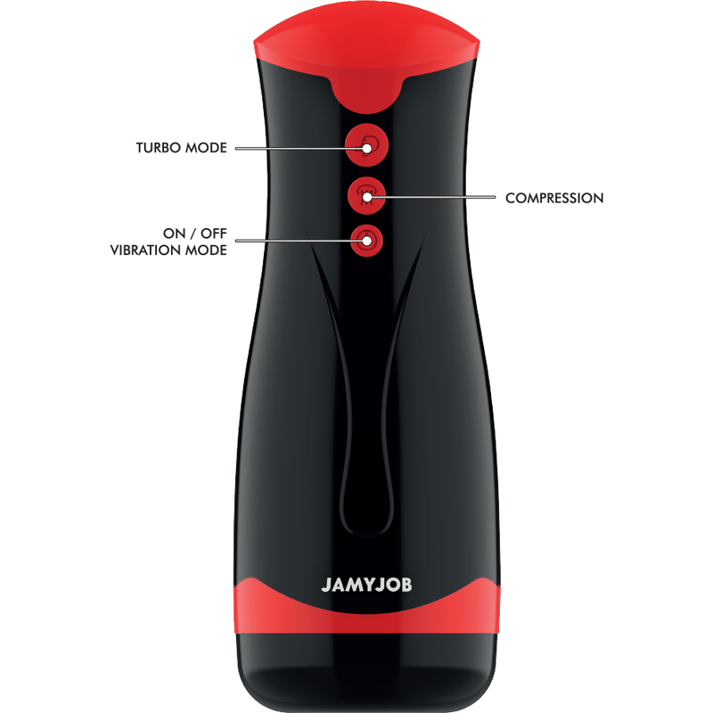 Jamyjob Jango Kompressions- und Vibrations-Masturbator - Automatisches Sextoy