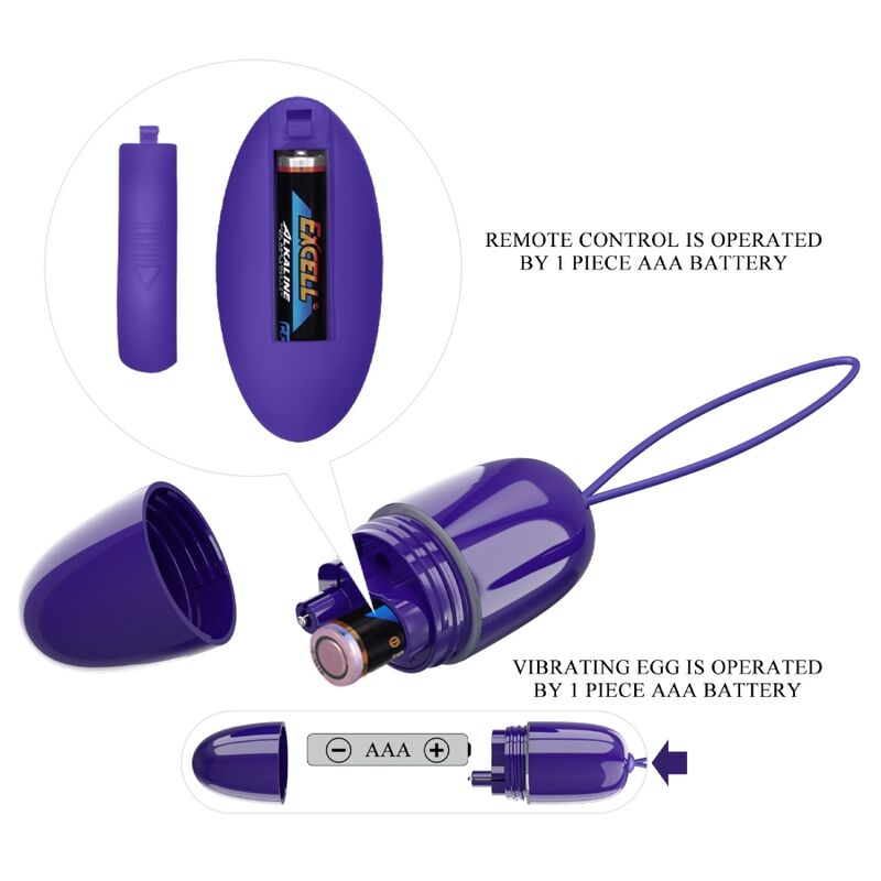 Pretty Love Selkie Youth Mini Vibrierendes Ei mit Fernbedienung - Violett