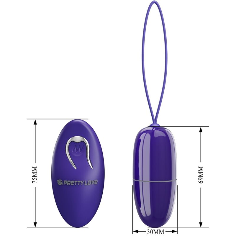 Pretty Love Selkie Youth Mini Vibrierendes Ei mit Fernbedienung - Violett