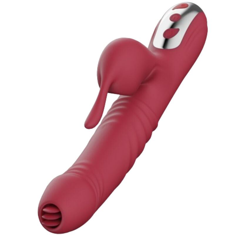 ARMONY - SUCK VIBRATOR & SAUGER MIT STIMULIERENDER ZUNGE BURGUND