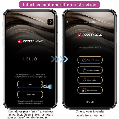 PRETTY LOVE - BILLY VIBRATIONSFERNBEDIENUNG LILA KOSTENLOSE APP
