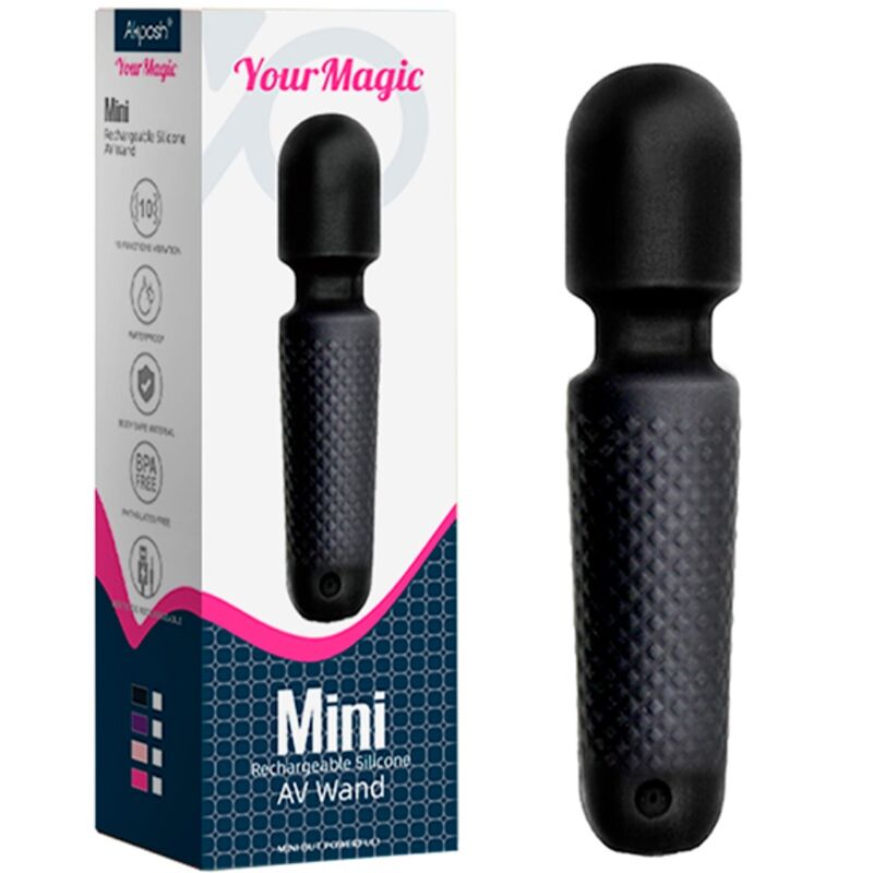 Armony Your Magic Massager Vibrator - Wiederaufladbar, 10 Vibrationen, Schwarz