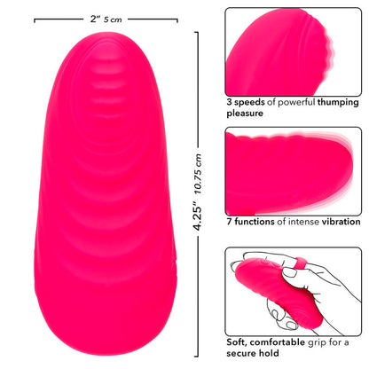 CALEXOTICS - ENVY HANDMASSAGER MIT ROLLBALL, 7 VIBRATIONEN, ROSA