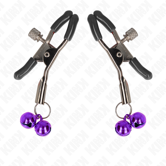 KINK - DOPPELGLOCKEN-NIPPELKLAMMEREI LILA 6 CM