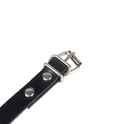 SUBBLIME - 953690 HANDSCHELLEN MIT BONDAGE-GÜRTEL SCHWARZ EINE GRÖSSE