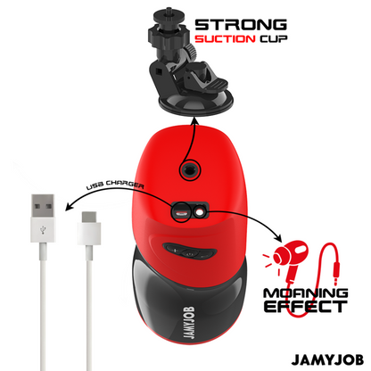 JAMYJOB - XPEED AUTOMATISCHER VAGINA-MASTURBATOR, 5 STOSSMODI UND SOUNDEFFEKT