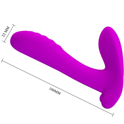 PRETTY LOVE - MASSAGER & VIBRATOR 12 VIBRATIONEN FERNBEDIENUNG LILA