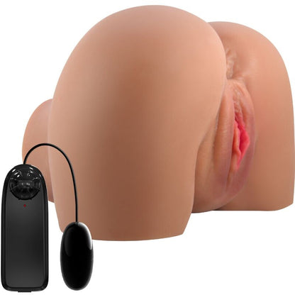 CRAZY BULL - MILA VIBRATOR BUTT MIT REALISTISCHER VAGINA UND ANUS-FERNBEDIENUNG