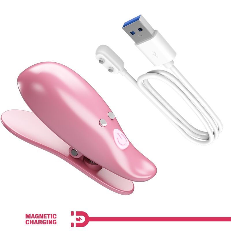 PRETTY LOVE - CAILEY NIPPELKLEMMEN 10 VIBRATIONEN FERNBEDIENUNG ROSA