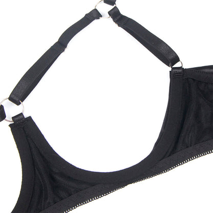 SUBBLIME - 955199 BH-SET MIT VERSTELLBARER SCHWARZER SCHLEIFE S/M