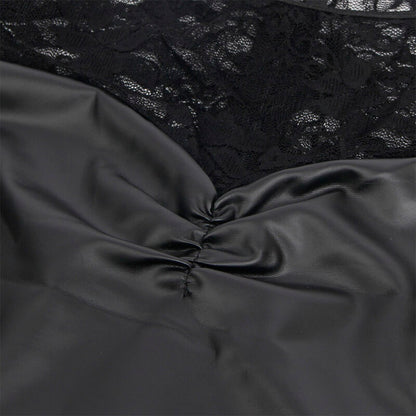 SUBBLIME - 955601 LANGÄRMELIGES KLEID MIT SCHWARZER SPITZE L/XL