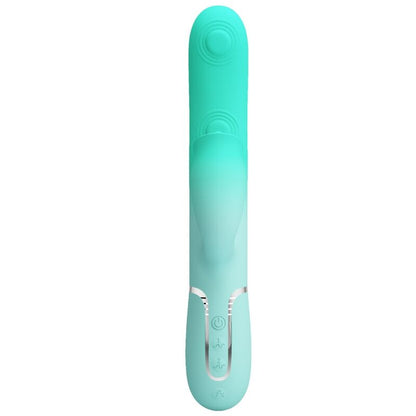 PRETTY LOVE - GIGI MULTIFUNKTIONS-RABBIT-VIBRATOR AQUAGRÜN
