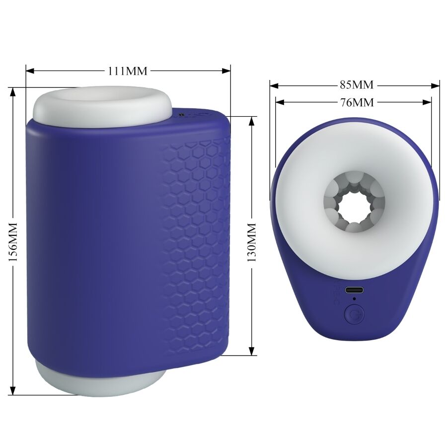 Pretty Love DJ Lady Männlicher Masturbator mit 5 Vibration Einstellungen Lila