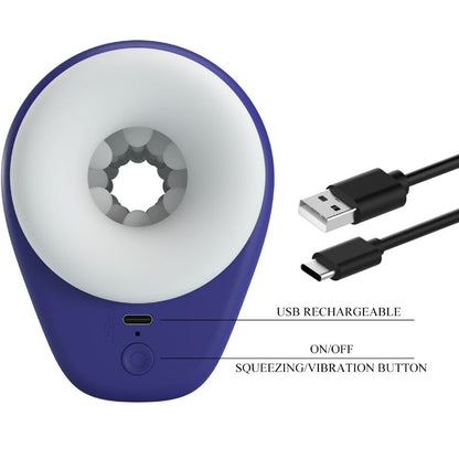 Pretty Love DJ Lady Männlicher Masturbator mit 5 Vibration Einstellungen Lila