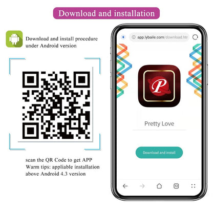 PRETTY LOVE - LEVIATHAN APP-GESTEUERTER VIBRATOR LILA