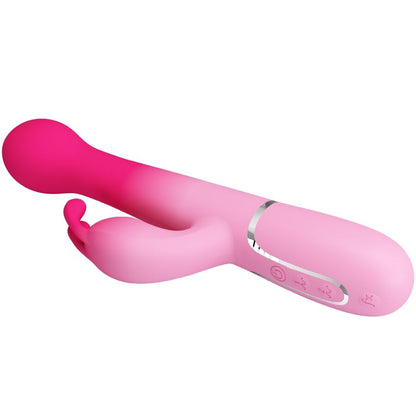 PRETTY LOVE - DEJON 3 IN 1 MULTIFUNKTIONS-RABBIT-VIBRATOR ROSA