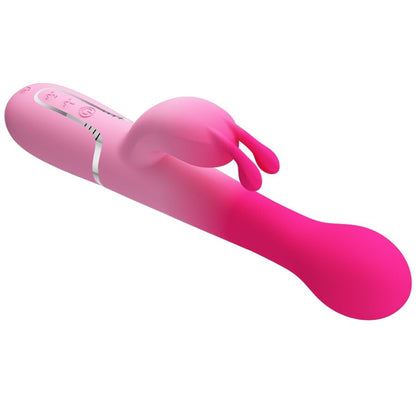 PRETTY LOVE - DEJON 3 IN 1 MULTIFUNKTIONS-RABBIT-VIBRATOR ROSA